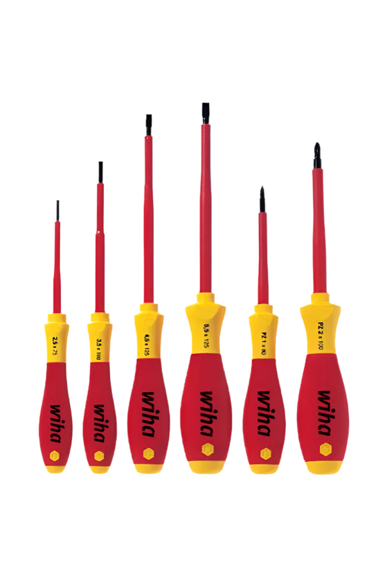 00) WIHA VDE 320N Slimfix Soft Finish Phillips 6 Piece Screwdriver Set