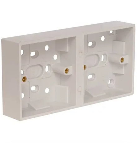 00) (Best Seller this month) 2x 1Gang 32mm Surface Patrice box white
