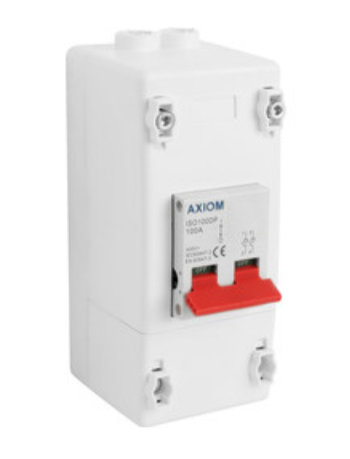 003) AXIOM 100amp Isolator with enclosure