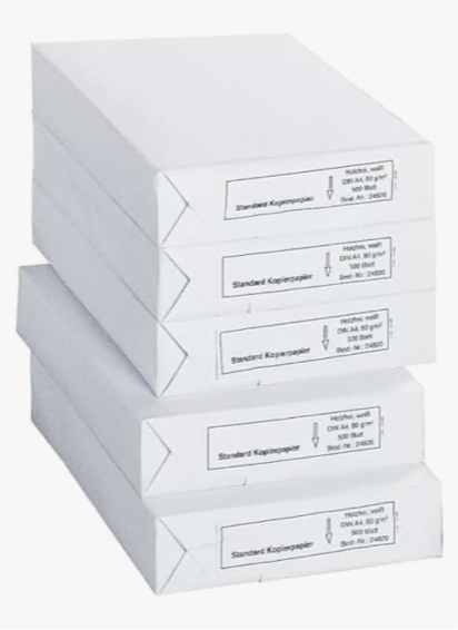 999) Schäfer Shop Copy Paper A4, 80 g/m² Paper, Printer Paper, Laser Paper, Inkjet Paper, Fax Paper, 2500 Sheets, 5 Packs of 500 Sheets, White