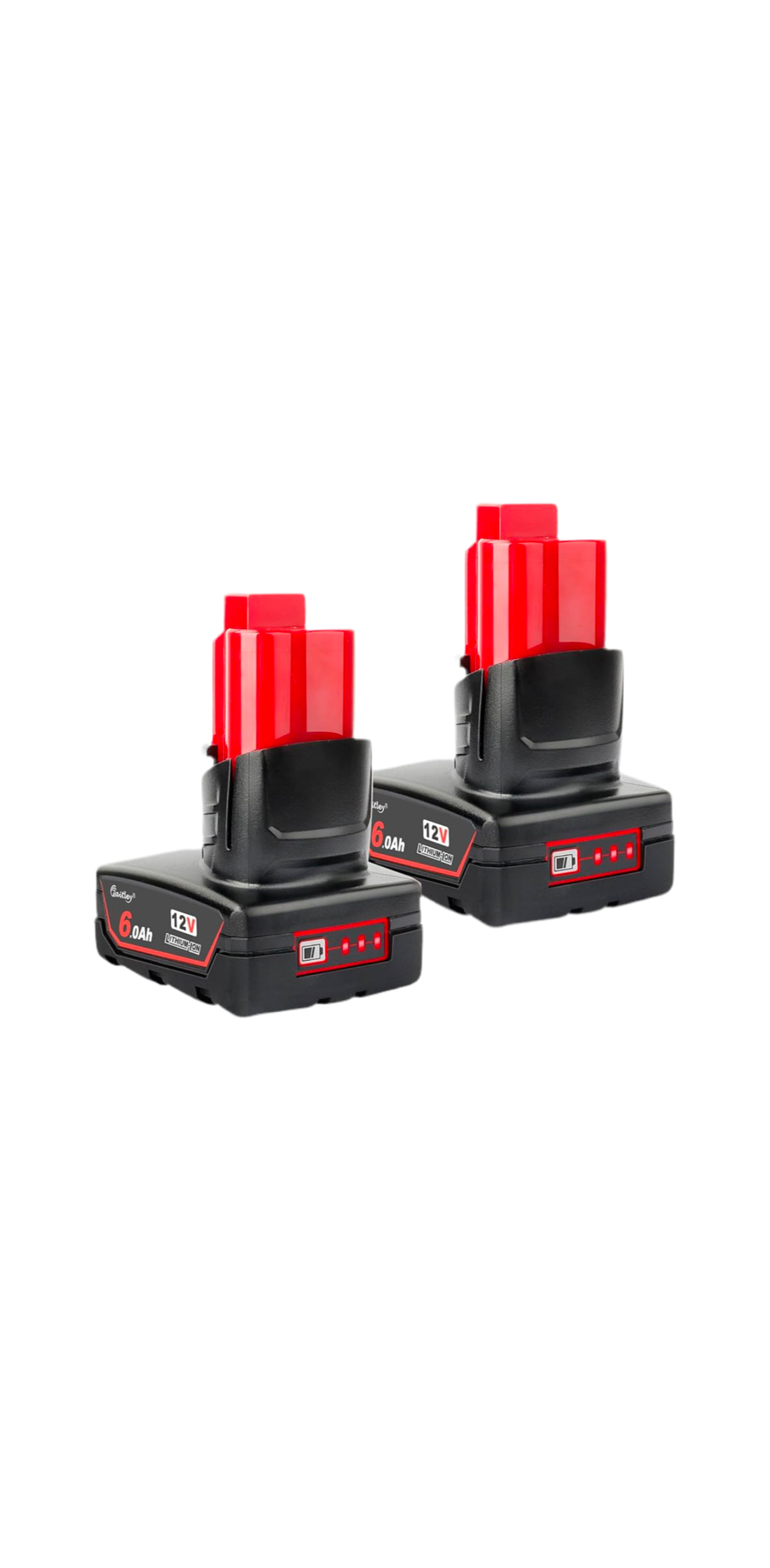 999) 2 Pack Waitley 12V 6A Replacement Battery Compatible with Milwaukee M12 Power Tools