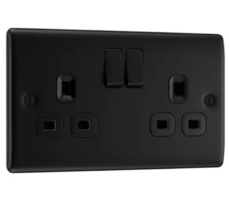 1) BG NEXUS Black double socket