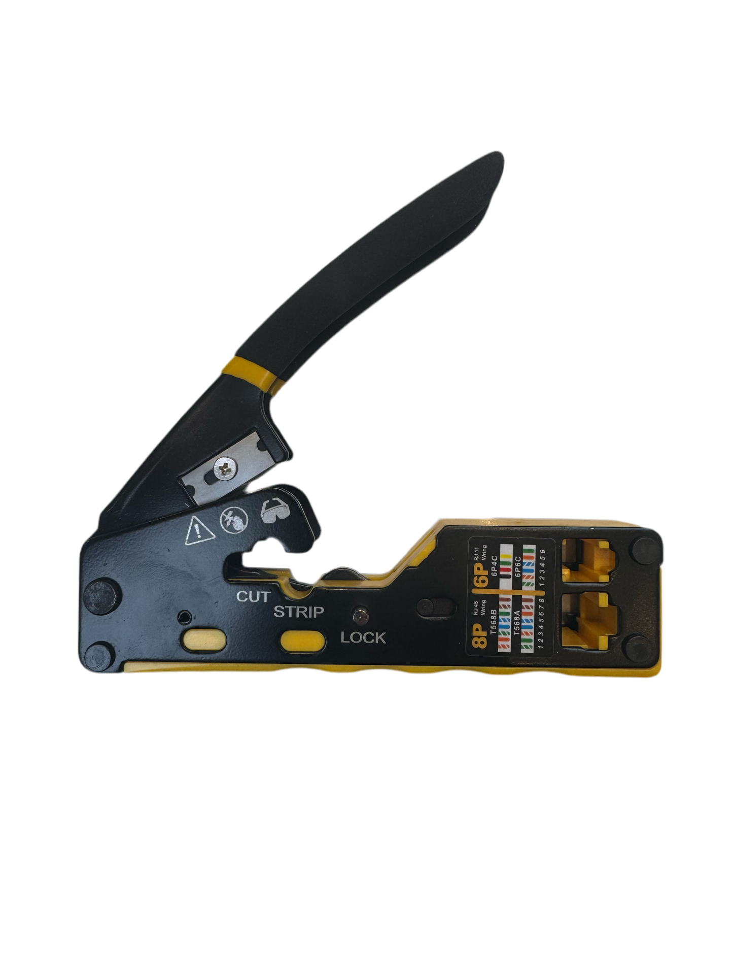 44) Crimp Tool (Pass Through) Crimper Cutter For Cat6 Cat5 Cat5e 8P8C Modular Connector Ethernet All-in-one