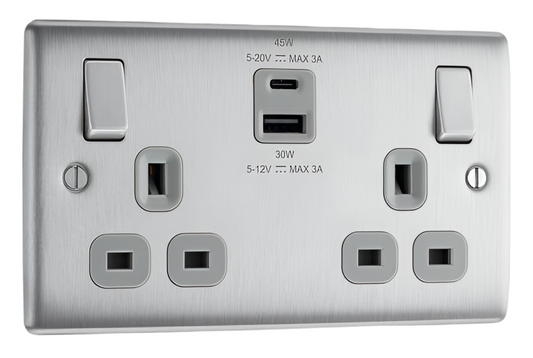 BG NEXUS USC C-Type 2G Socket