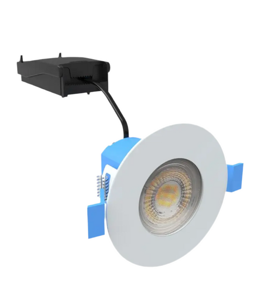 72) 10X Colour Adjustable Fire 6W Fire Rated Downlights- White