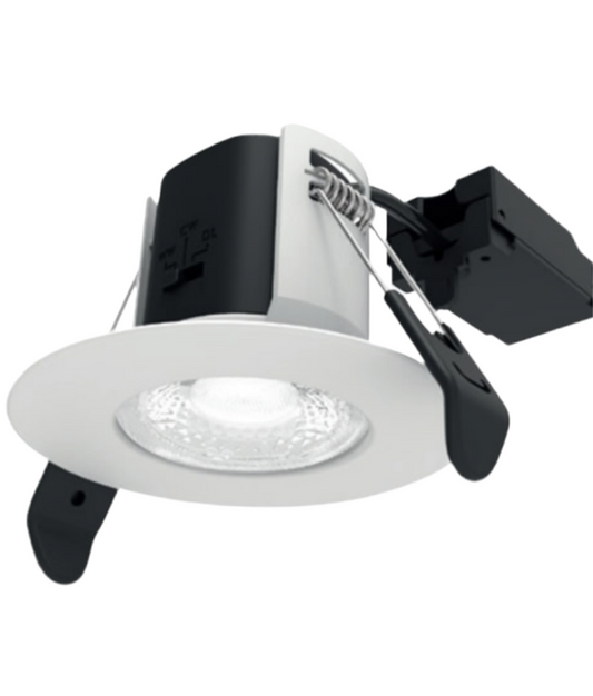 72) ALL LED- 1X GU10 IP65 White Spotlight (Tri-Colour)  (Cut Out 55-75mm)