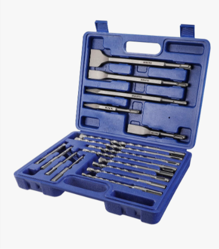 02) WORKPRO 17-Piece SDS Plus Drill Bit Set