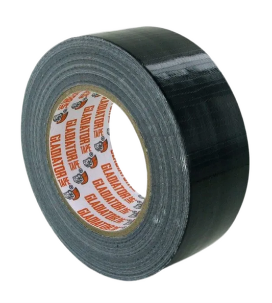 5N) HEAVEY DUTY BLACK DUCT TAPE (50mtrs - 48mm)