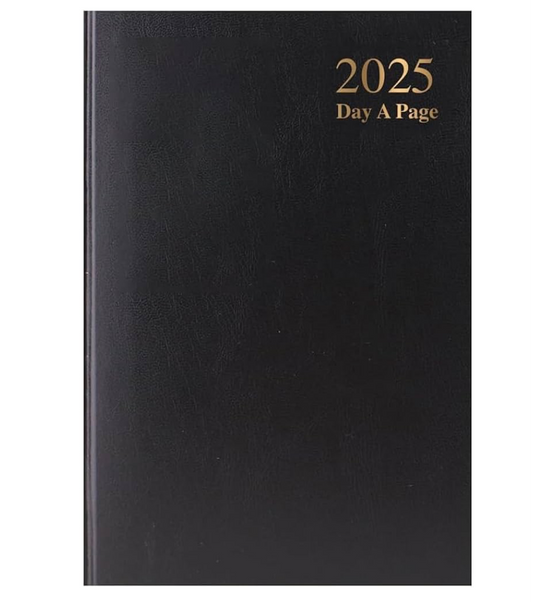 1) 2025 - A5 (148mmx210) Hard Backed Cover Daily Planner