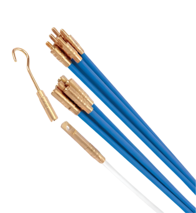 01) Fibreglass Cable Rod Set - 10 Piece  (3.5m)