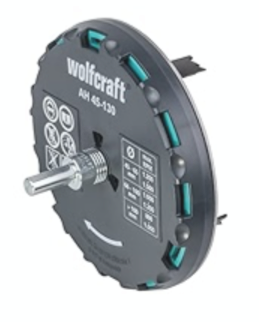 06) WOLFCRAFT Adjustable Hole Saw, 45-90mm