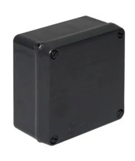 02) WISKA WIB1 ADAPTABLE WEATHERPROOF BOX 110X110X60MM 815N BLACK