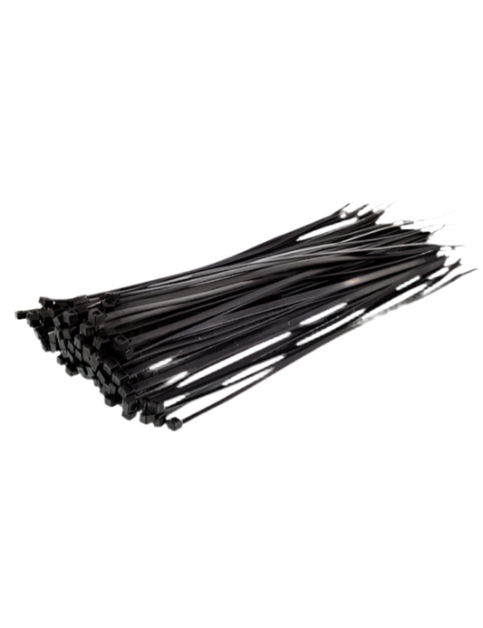 6) 200mm Black cable Ties