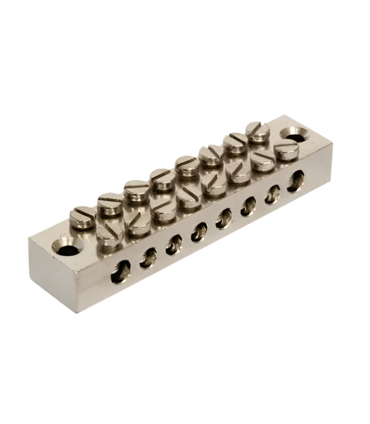 3) 8 WAY EARTH BLOCK (includes 2x 1inch fixing screws)