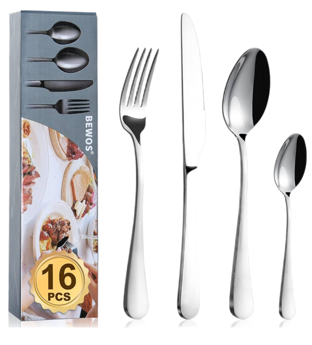 999) 16 Piece Metal Cutlery Set