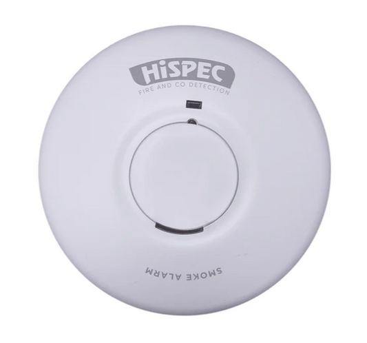 HiSPEC HSSA/PE Mains Power INTERCONNECTABLE Smoke Detector + 9v Backup Battery