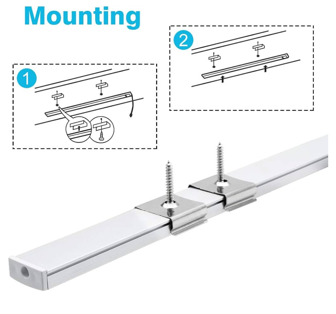 7) LED STRIP- ALUMINIUM PROFILE 1M