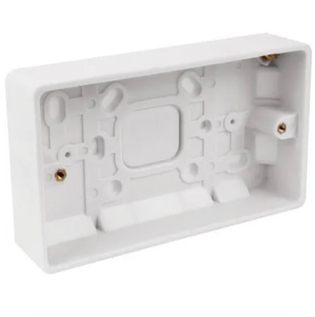00) (Best Seller this month) 2Gang 32mm Surface Patrice box - White