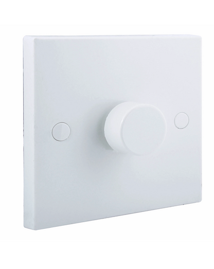 0) (Best Seller this month) BG White profile Single 2 way 400W Dimmer switch - For Incandescent lamps - not LED
