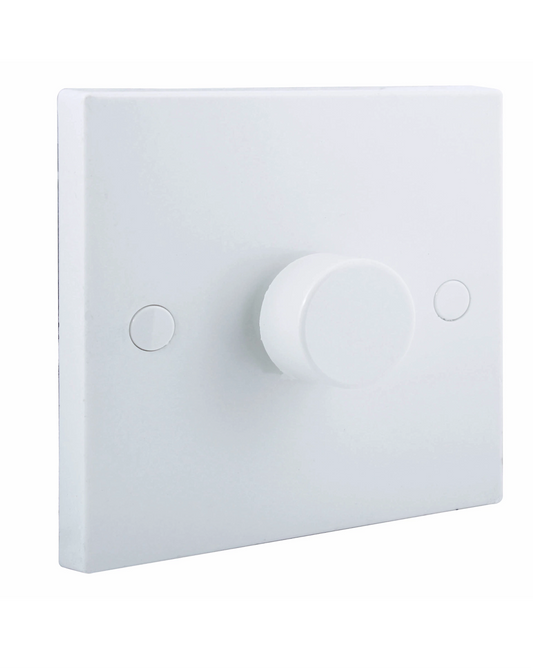 0) (Best Seller this month) BG White profile Single 2 way 400W Dimmer switch - For Incandescent lamps - not LED