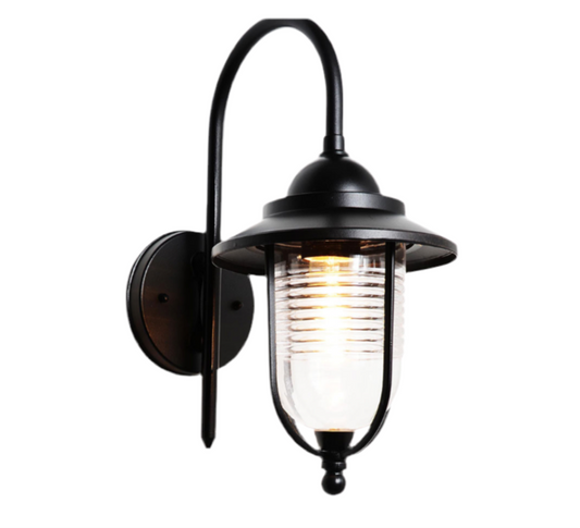 97) Black Outdoor Wall Lantern (Includes 10W Lamp)