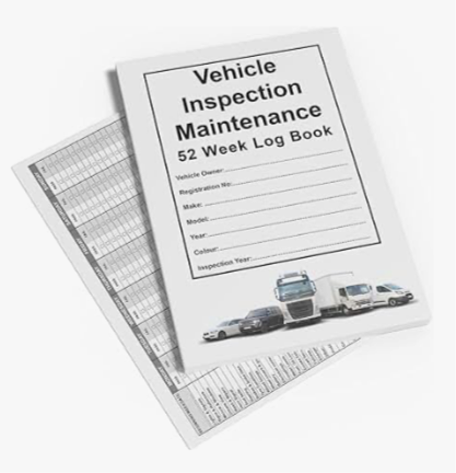 A5 52 Week Commercial Vehicle Inspection Record Log Book Driver Safety Checks