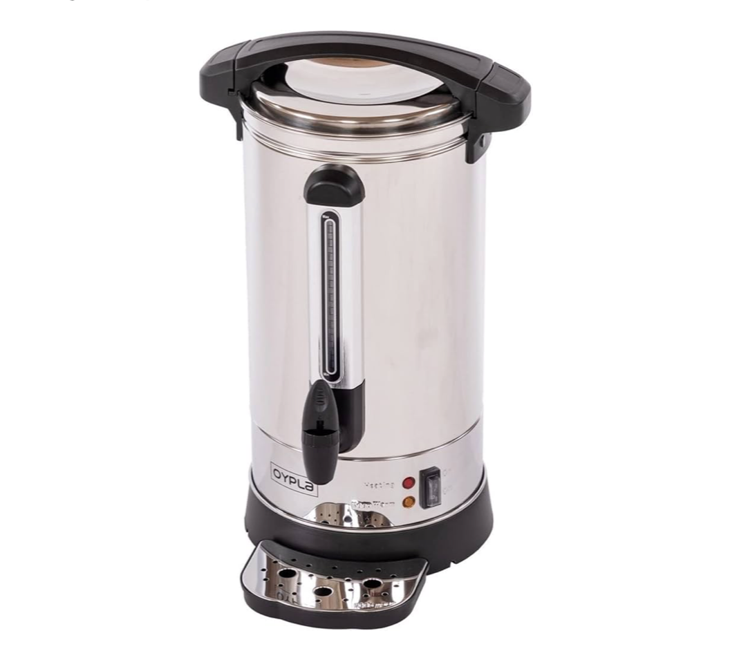 998) SITE SETUP - 10L TEA URN With Thermostat control,1500W Hot Water Boiler Tea,Home/Commercial Office (470mm H)