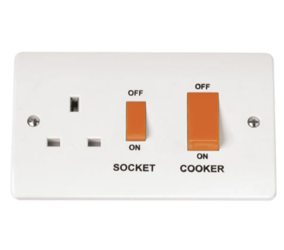 Click - 45a Double Cooker Switch