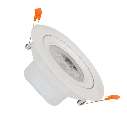 72) Adjustable White Downlight 9W Daylight (Cut out 95mm)  (H 50 x W 114mm)