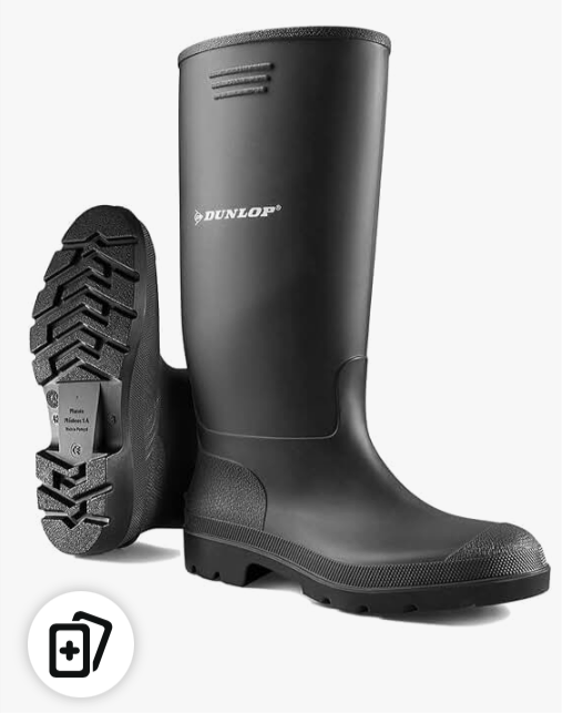 DUNLOP Compass Flick Bell Waterproof Wellies (UK11)