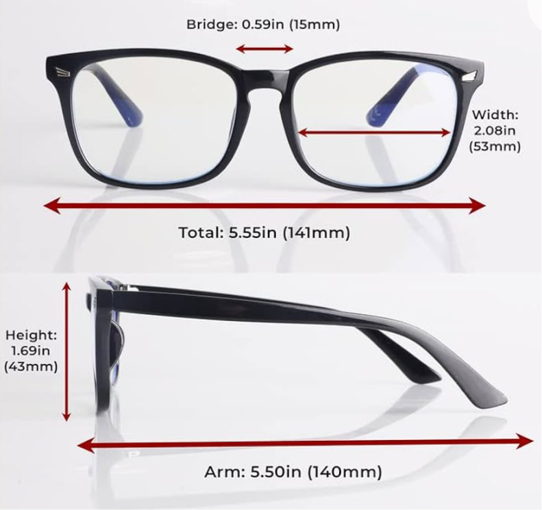 01) BLUE LIGHT BLOCKING GLASSES - Magnetic case & Accessories (Helps with Sleep after TikTok)