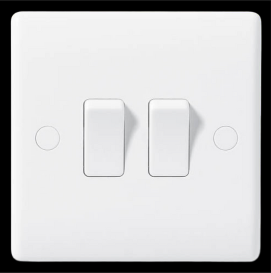 7) BG NEXUS 2G LIGHT SWITCH WHITE (BG842)