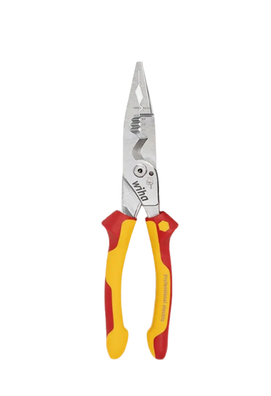 00) Wiha Electrician Plier 8-in-1 Multifunctional Insulated Wire Stripping & Pliers