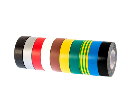 4) Multi Pack of PVC Electrical Insulation Tape - 19mm x 20m (Pack of 10)