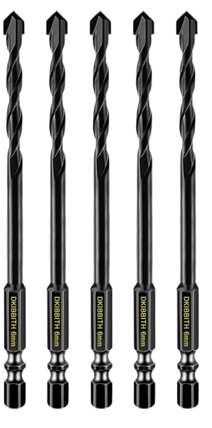 5x 6mm Super Fast Impact Masonry Bit (Leave SDS in the Van)