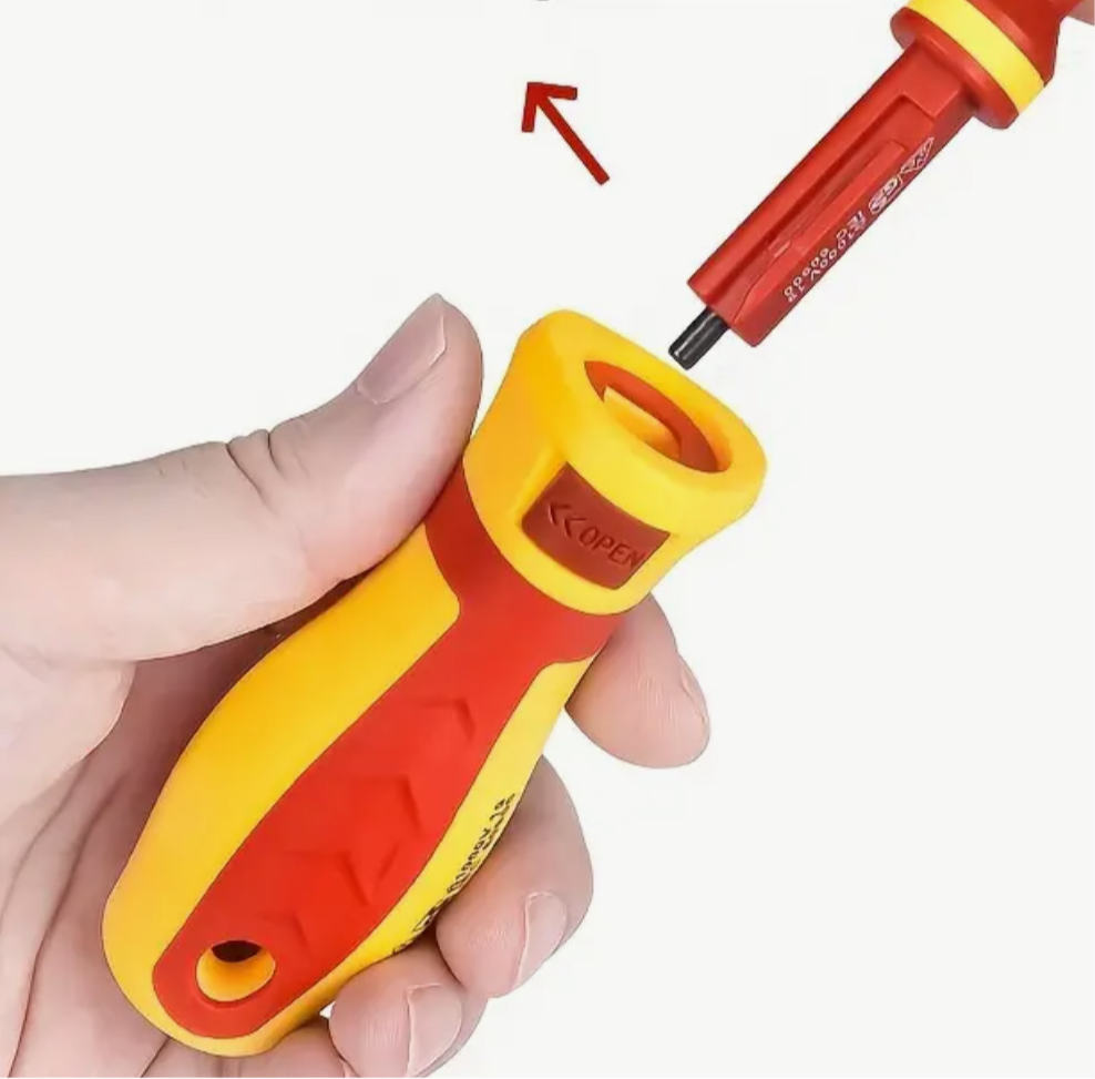 DETACHABLE INSULATED SCREWDRIVER (Includes Case)