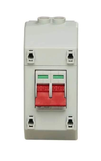 003) WYLEX 2 Pole 100amp isolator with enclosure