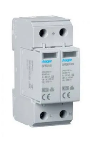 21) Hager VME02SPD CU Surge Protection Kit T2 SPD