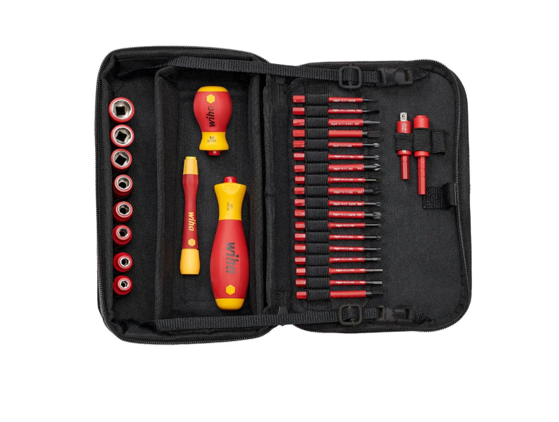 998) Wiha 43465 32 Piece slimVario Tool Set