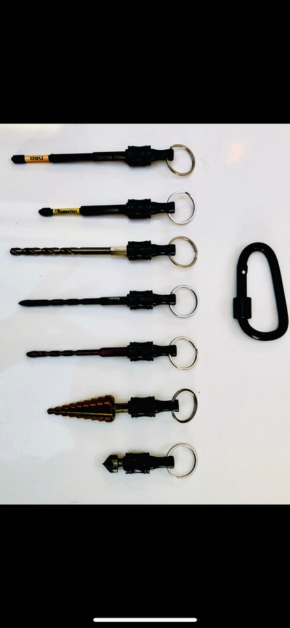 1) Populated Impact Drill Bit Holder (Attach to side of Tool bag or Tool Belt for quick access) Bit holders may varie in colour