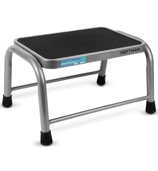 0) HEFTMAN Heavy-Duty Electrician Step Stool – 150kg Non-Slip Platform